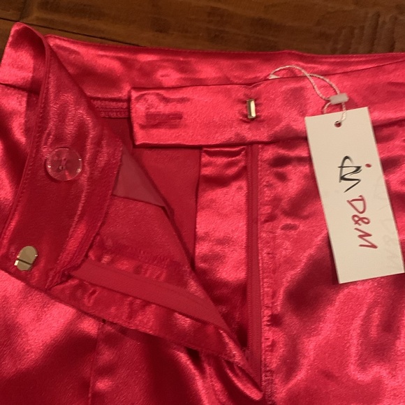 NWT D&M Satin Flare Leg Dress Pants - Picture 3 of 7